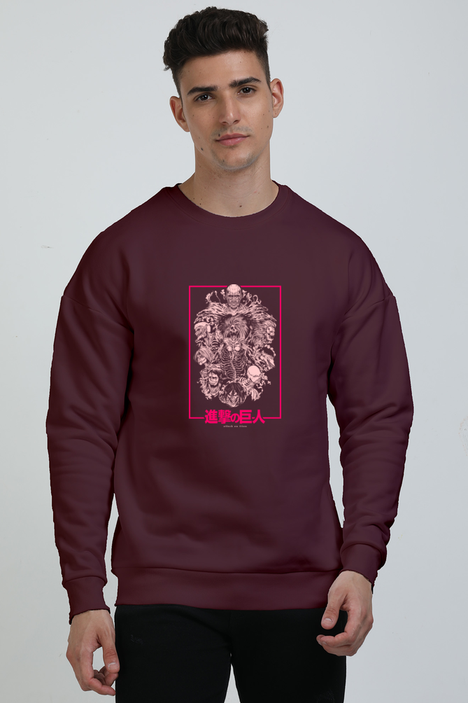 Unisex Attack on Titan Oversized Sweatshirt