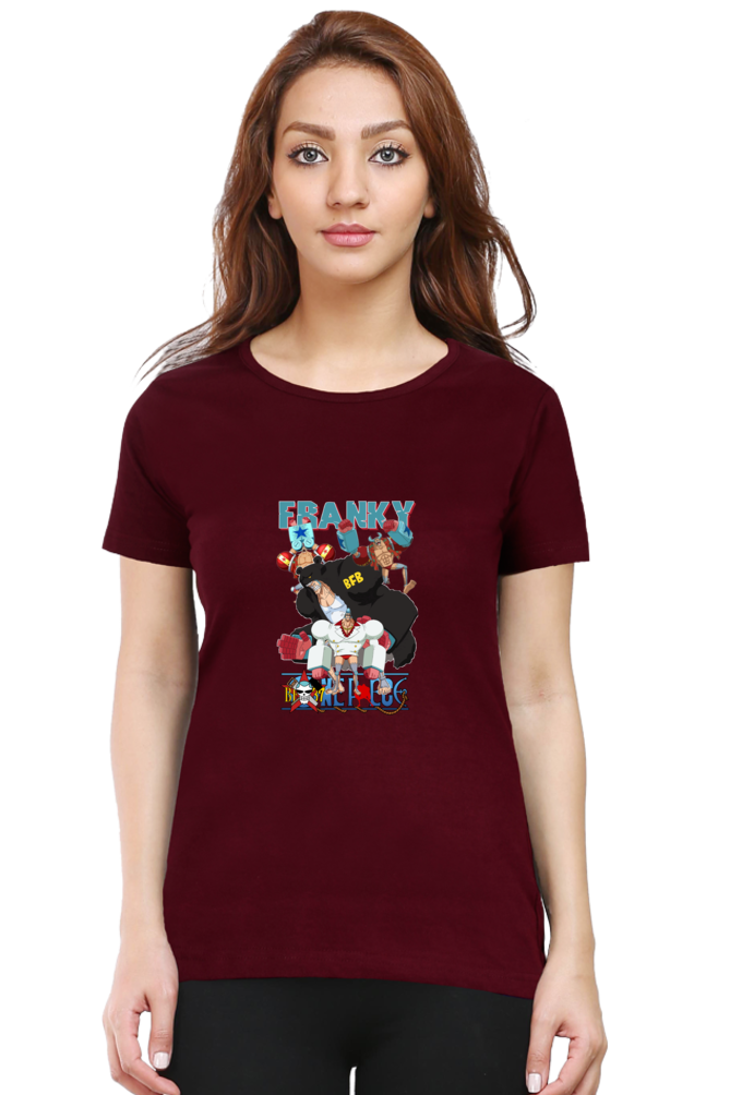 Women's One Anime Round Neck Half Sleeve