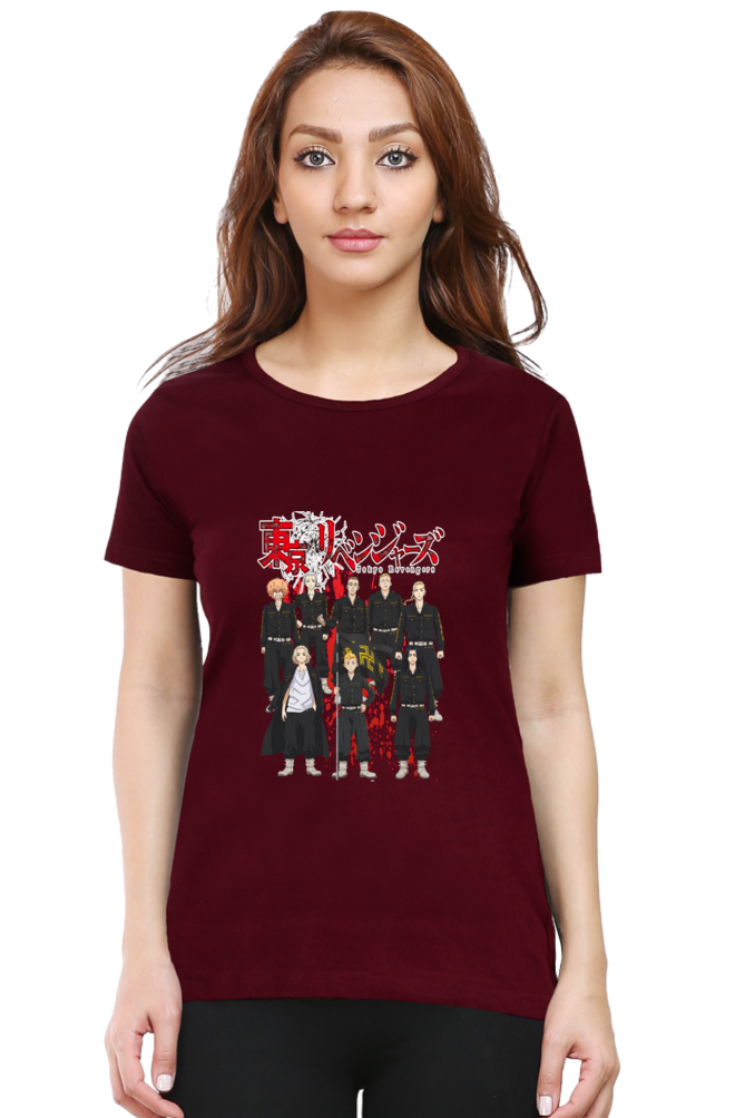 Women's Tokyo Revengers Round Neck Half Sleeve