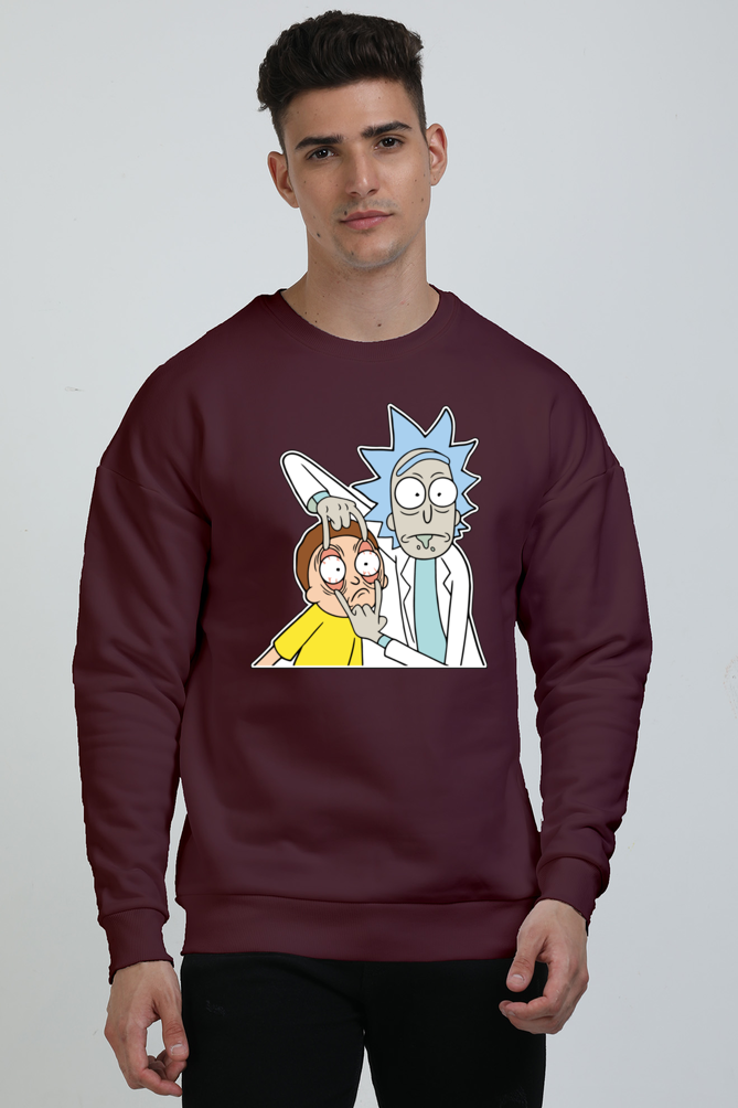 Unisex Rick and Morty Oversized Sweatshirt