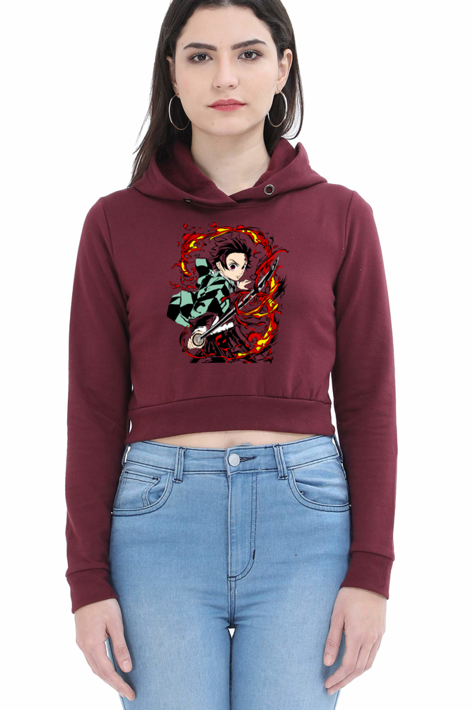 Women's Tanjiro Crop Hoodies