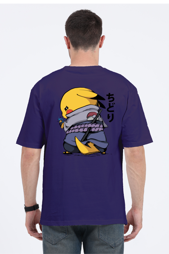 Unisex Pikachu x Sasuke Oversized T-shirt