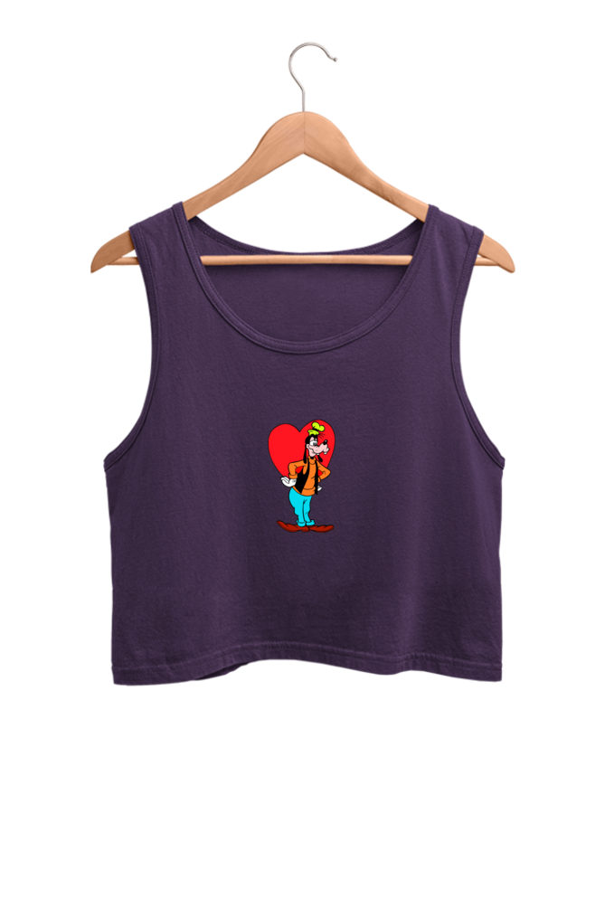 Women's Graphic Printed Crop Tank Top
