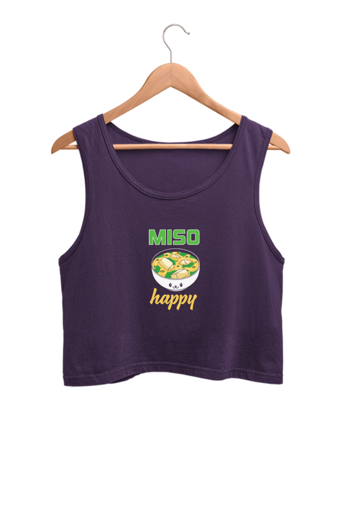 Women's Graphic Printed Crop Tank Top