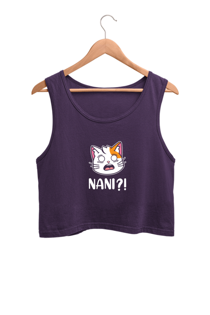 Women's Graphic Printed Crop Tank Top
