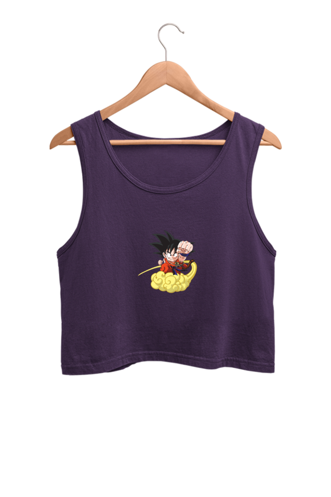 Women's Goku Graphic Printed Crop Tank Top