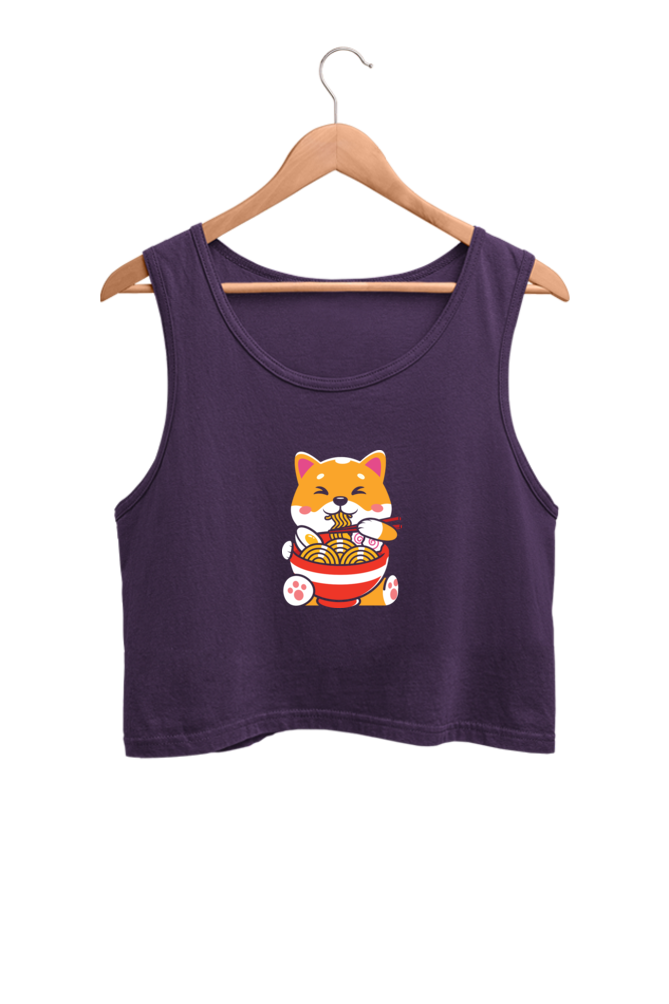Women's Graphic Printed Crop Tank Top
