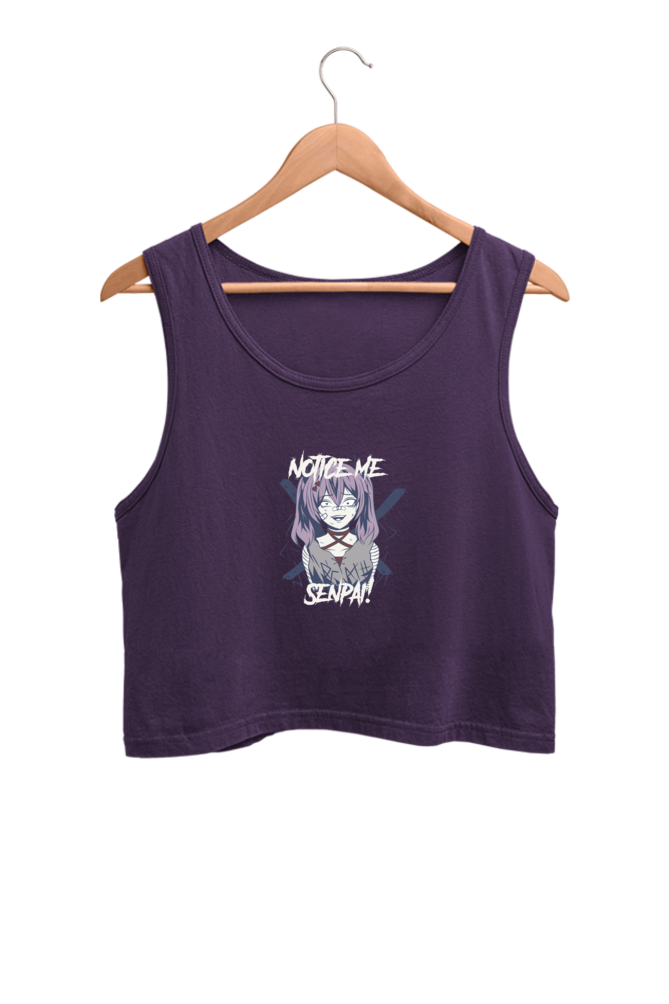 Women's Graphic Printed Crop Tank Top