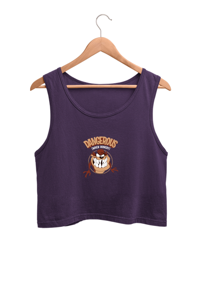 Women's Printed Crop Tank Top