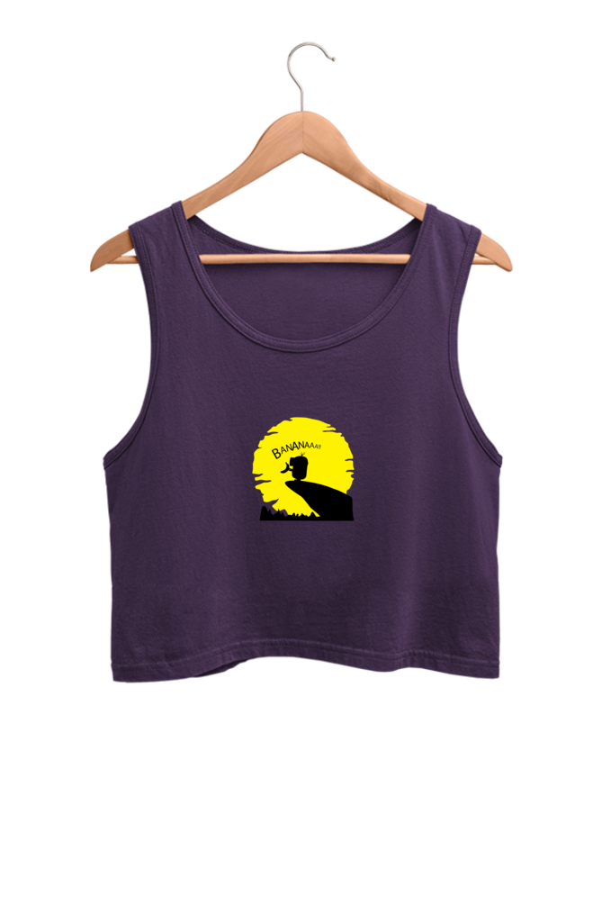 Women's Printed Crop Tank Top
