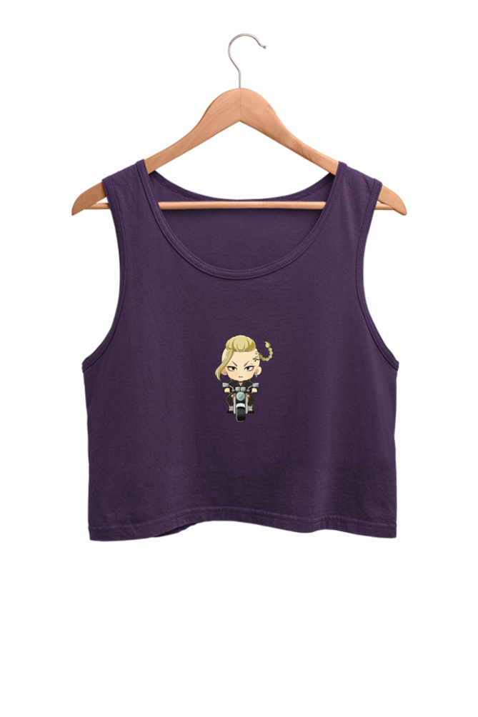 Women's Draken Graphic Printed Crop Tank Top