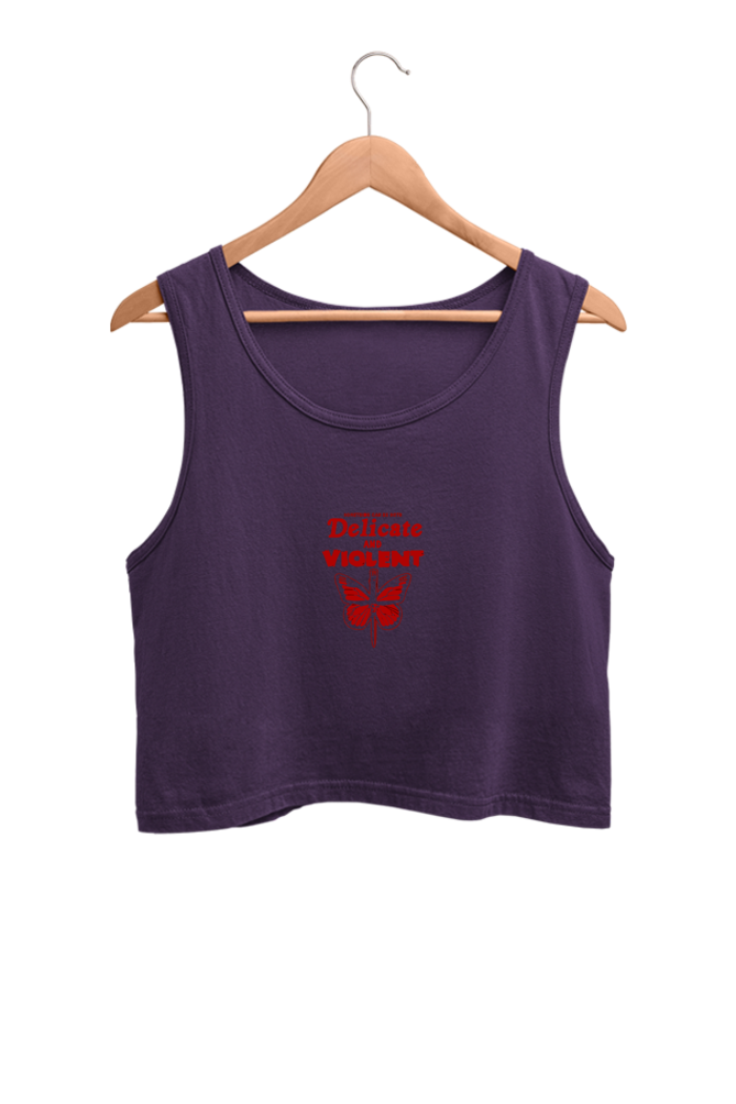 Women's Printed Crop Tank Top