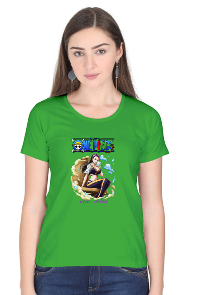 Female One Piece Round Neck Half Sleeve