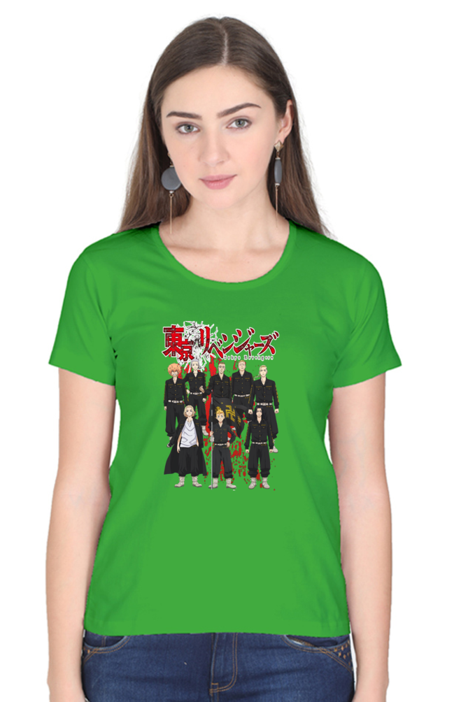 Women's Tokyo Revengers Round Neck Half Sleeve