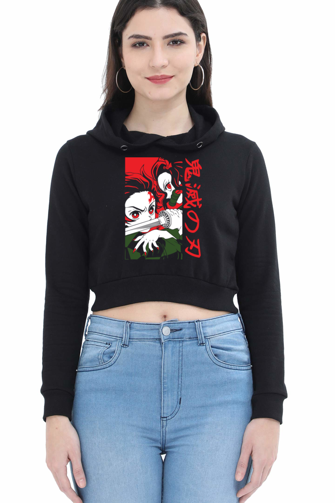 Women's Demon Slayer Crop Hoodies