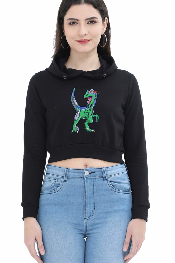 Women's Graphic Print Crop Hoodies