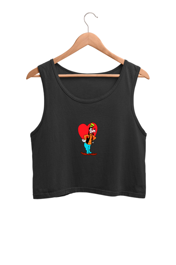 Women's Graphic Printed Crop Tank Top