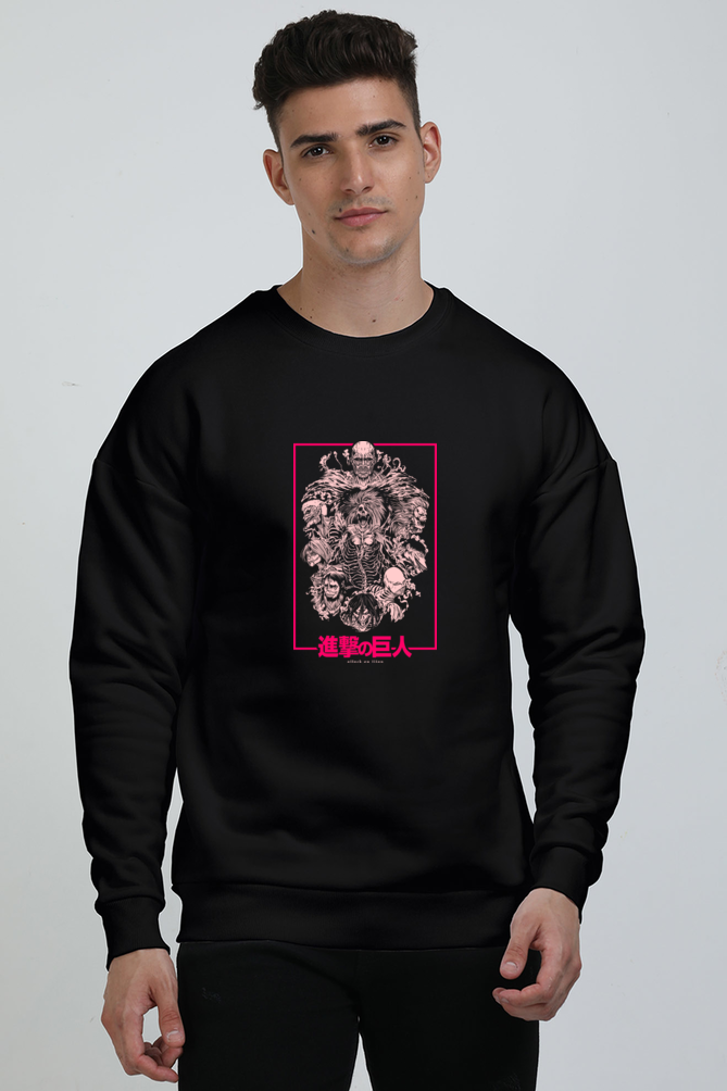 Unisex Attack on Titan Oversized Sweatshirt