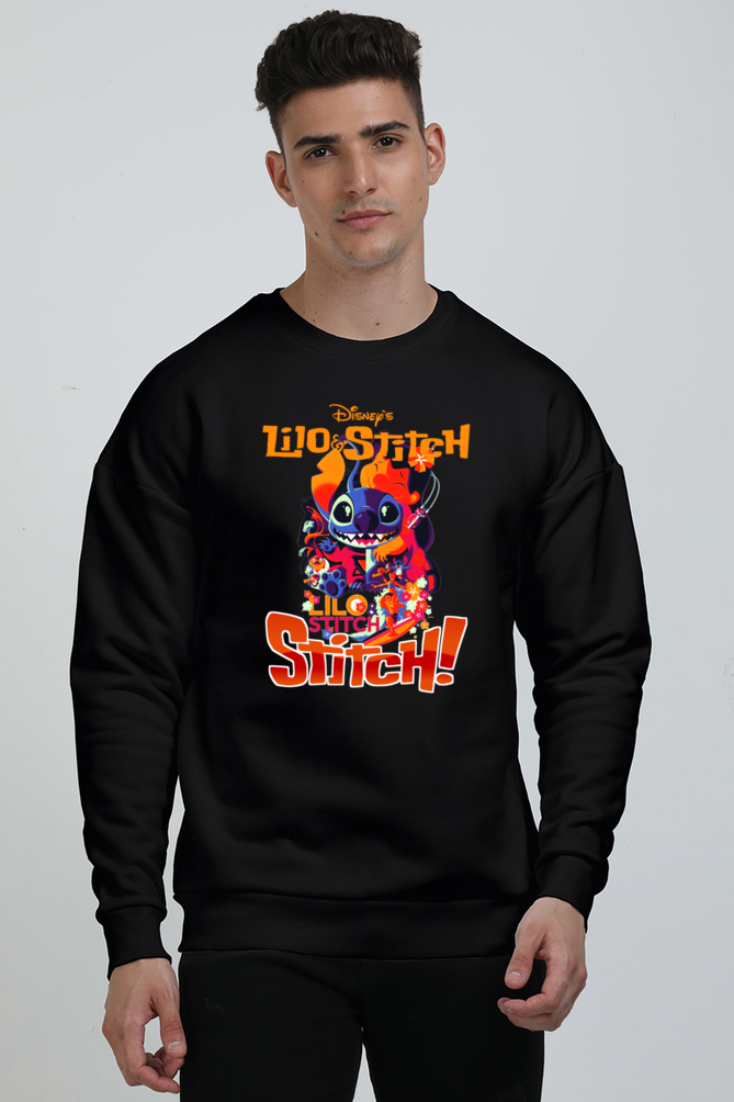 Unisex Lilo Stitch Oversized Sweatshirt