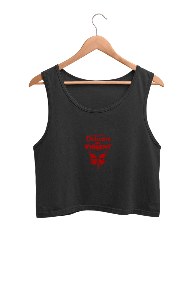 Women's Printed Crop Tank Top