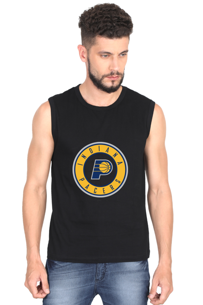 Men's Indiana Pacers Graphic Printed Sleeveless Tank Top Gym Vest