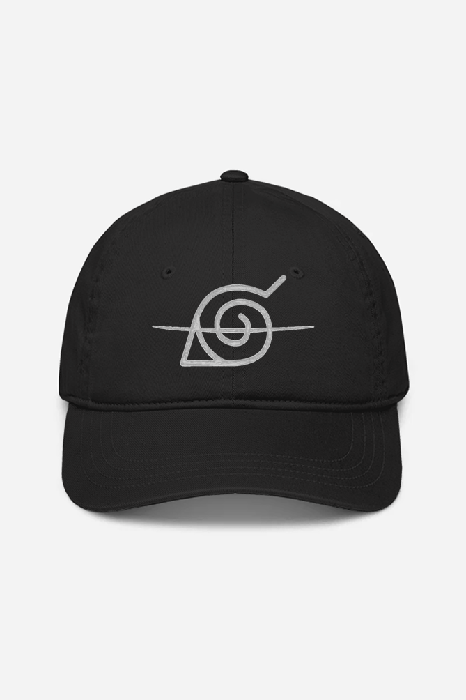 Unisex Crossed Leaf Village Embroidered Cap