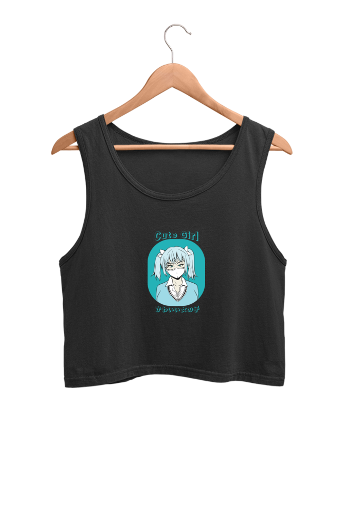 Women's Graphic Printed Crop Tank Top