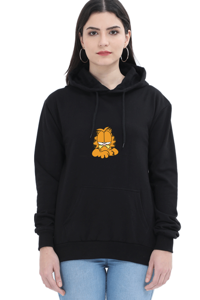 Women's Graphic Printed Hooded Sweatshirt