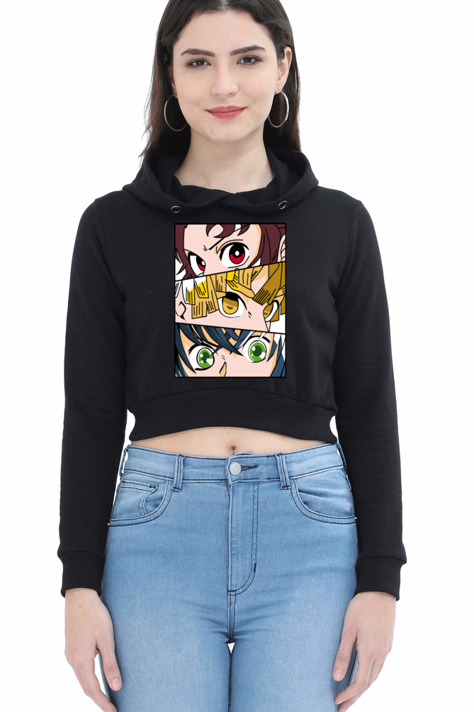 Women's Demon Slayer Crop Hoodies