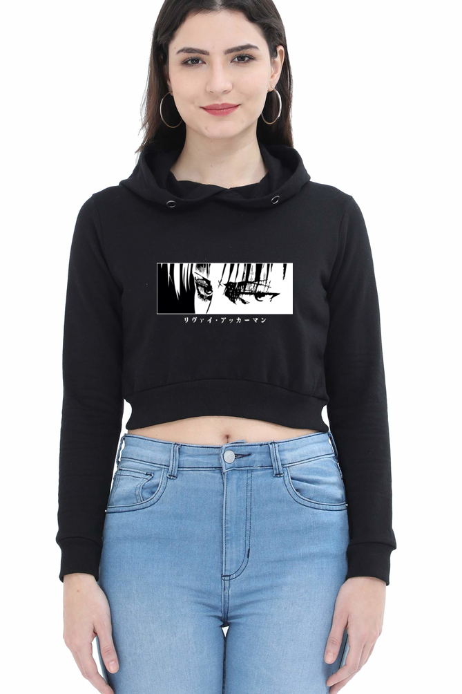 Women's Anime Crop Hoodies