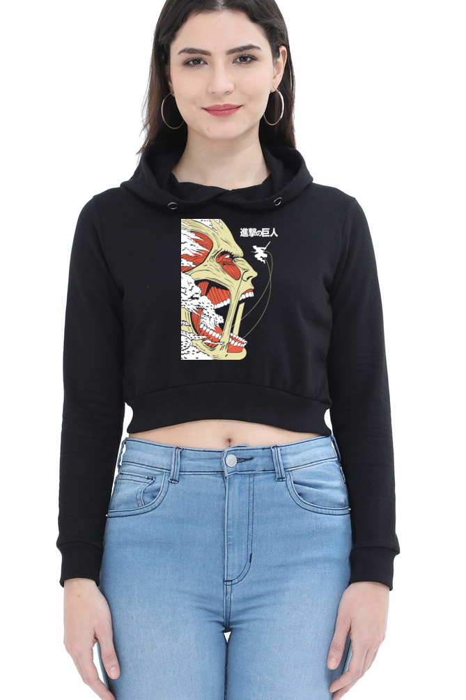Women's Attack on Titan Crop Hoodies