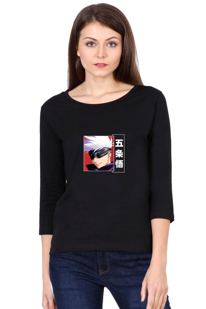 Women's Gojo Print Round Neck Full Sleeve