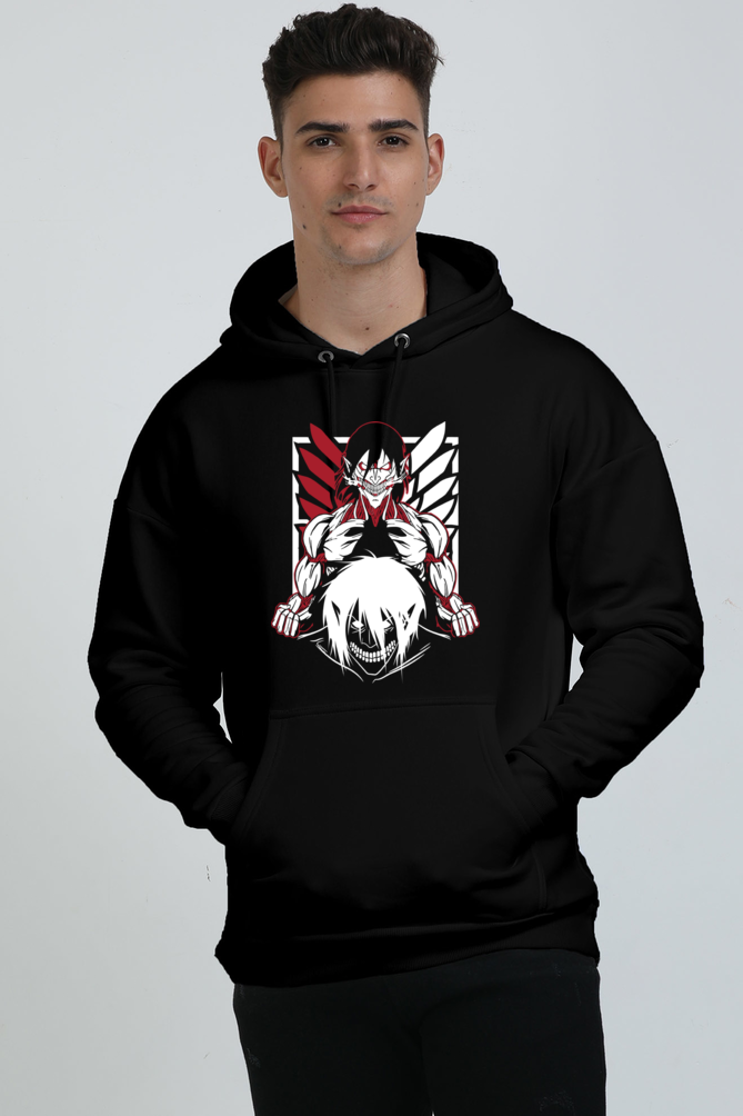 Unisex Eren Yeager Attack Titan Oversized Hooded Sweatshirt