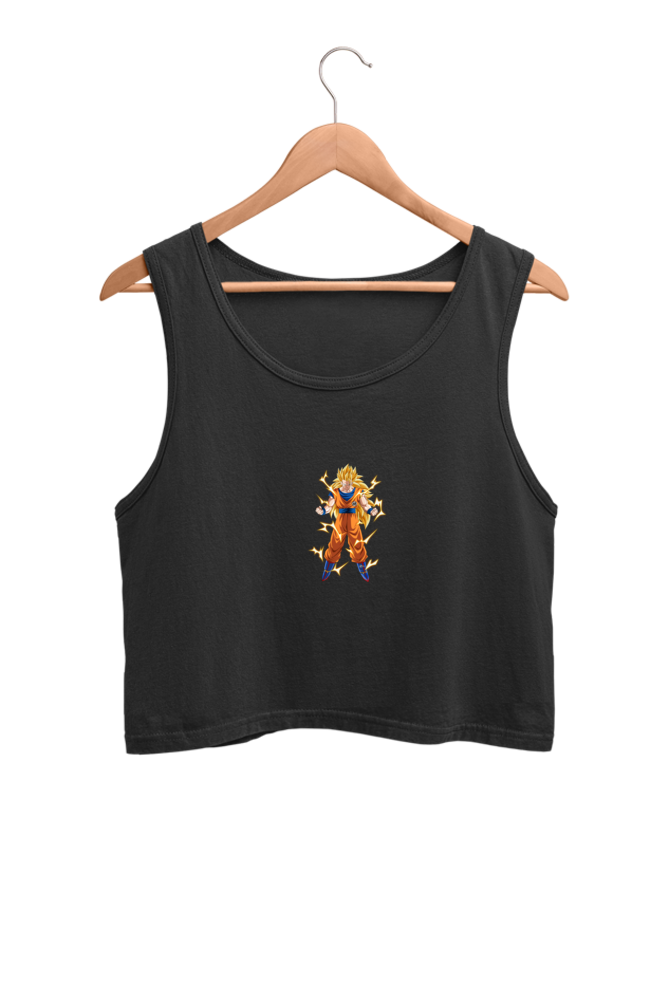 Women's Goku Graphic Printed Crop Tank Top