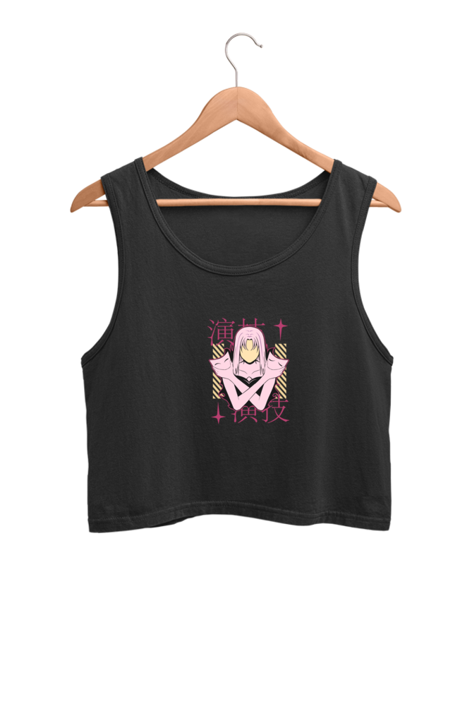 Women's Graphic Printed Crop Tank Top