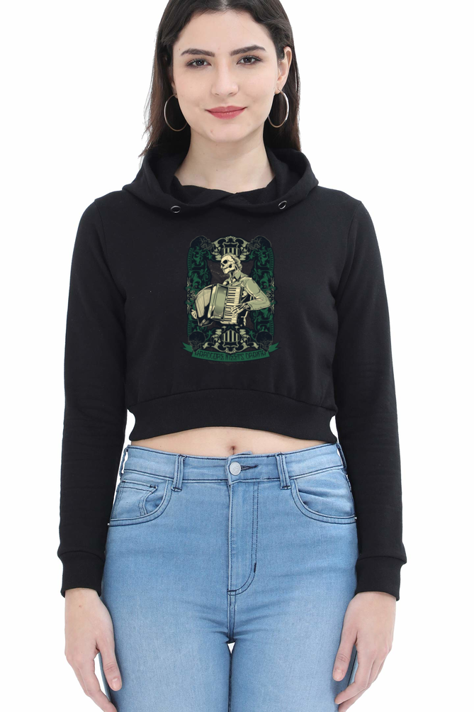 Women's Graphic Print Crop Hoodies