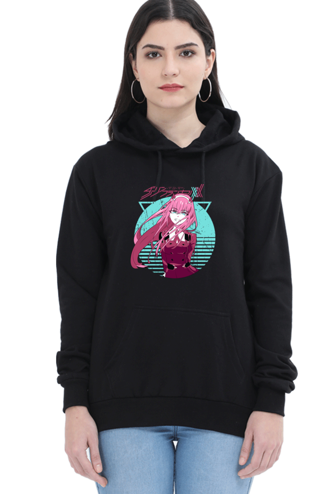 Women's Graphic Printed Hooded Sweatshirt
