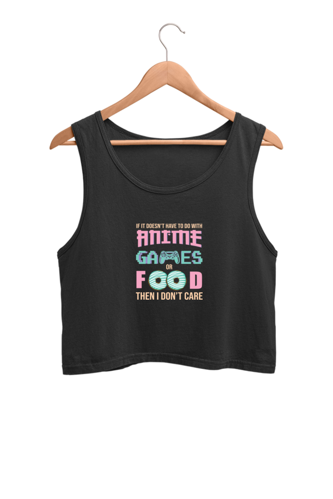 Women's Anime Graphic Printed Crop Tank Top