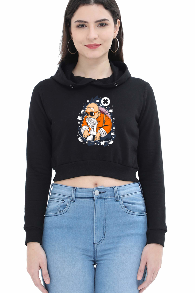 Women's Dragon ball Crop Hoodies