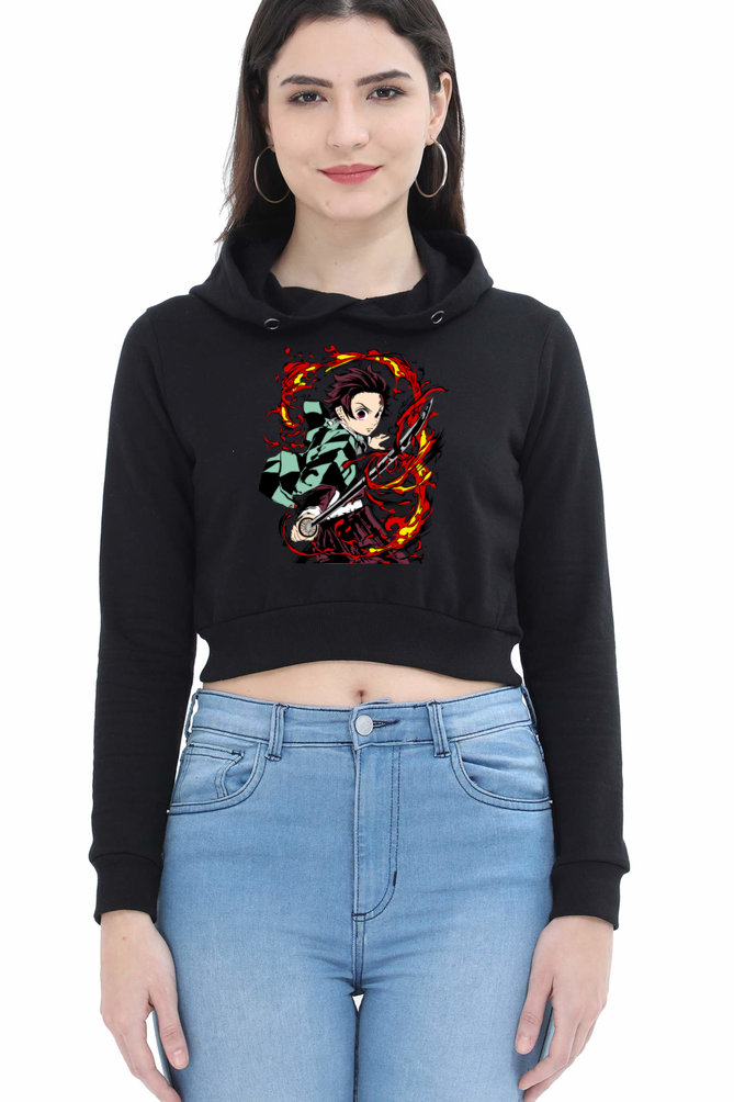 Women's Tanjiro Crop Hoodies