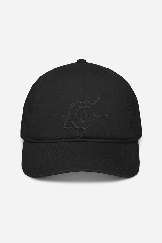 Unisex Crossed Leaf Village Embroidered Cap