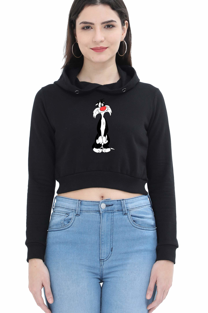 Women's Loony Toon's Crop Hoodies