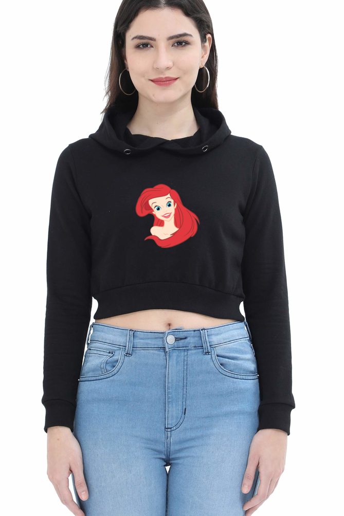 Women's Graphic Print Crop Hoodies