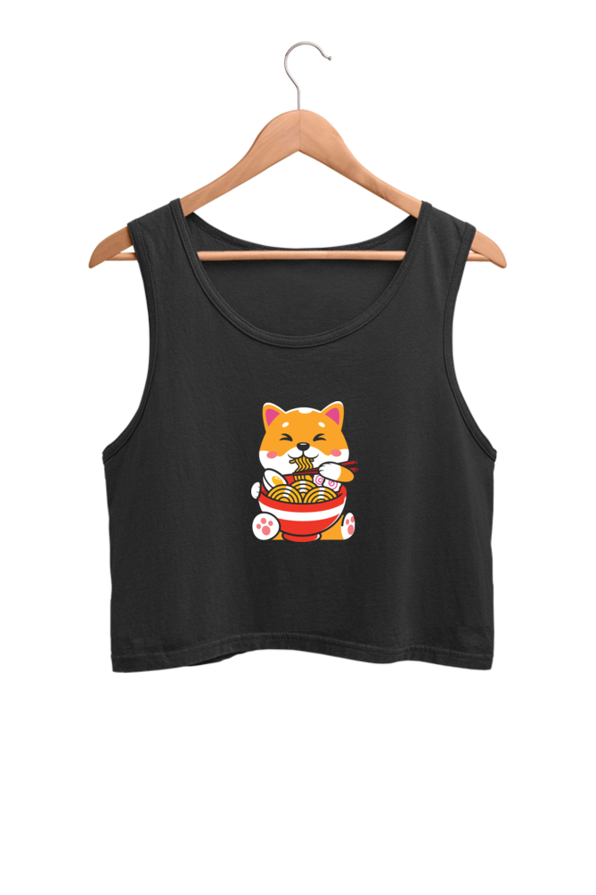 Women's Graphic Printed Crop Tank Top