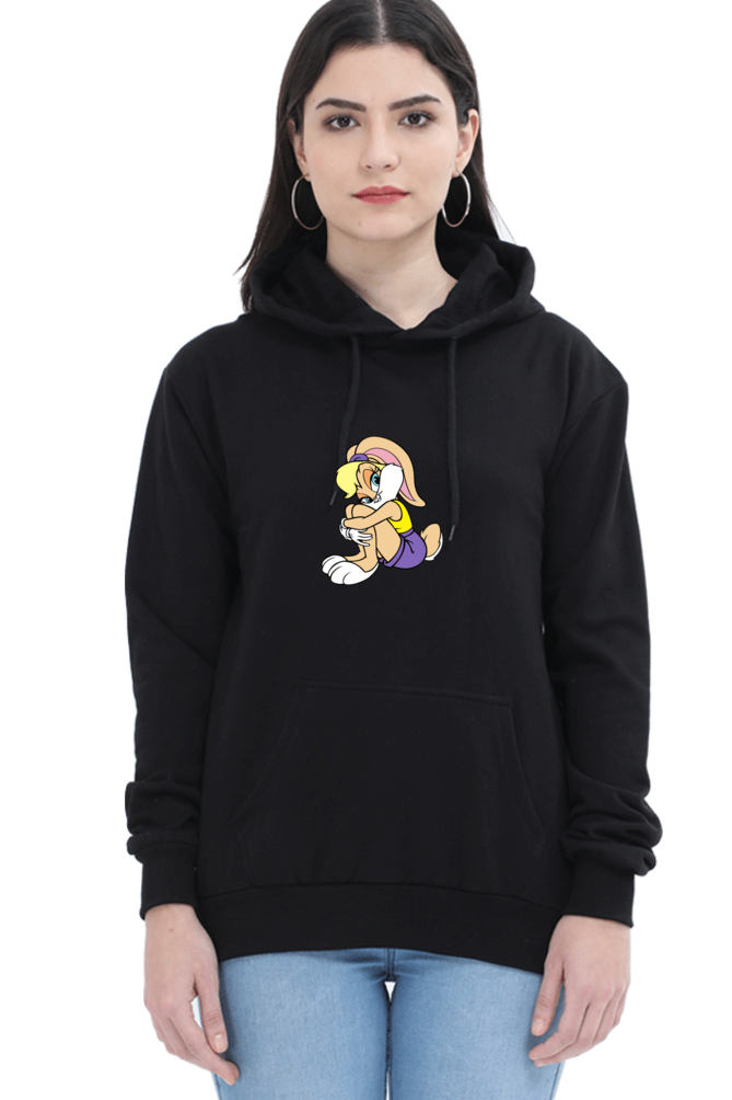 Women's Graphic Printed Hooded Sweatshirt