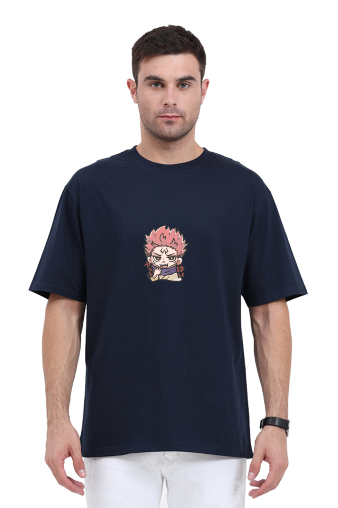 Unisex Sukuna Graphic Printed Oversized T-shirt
