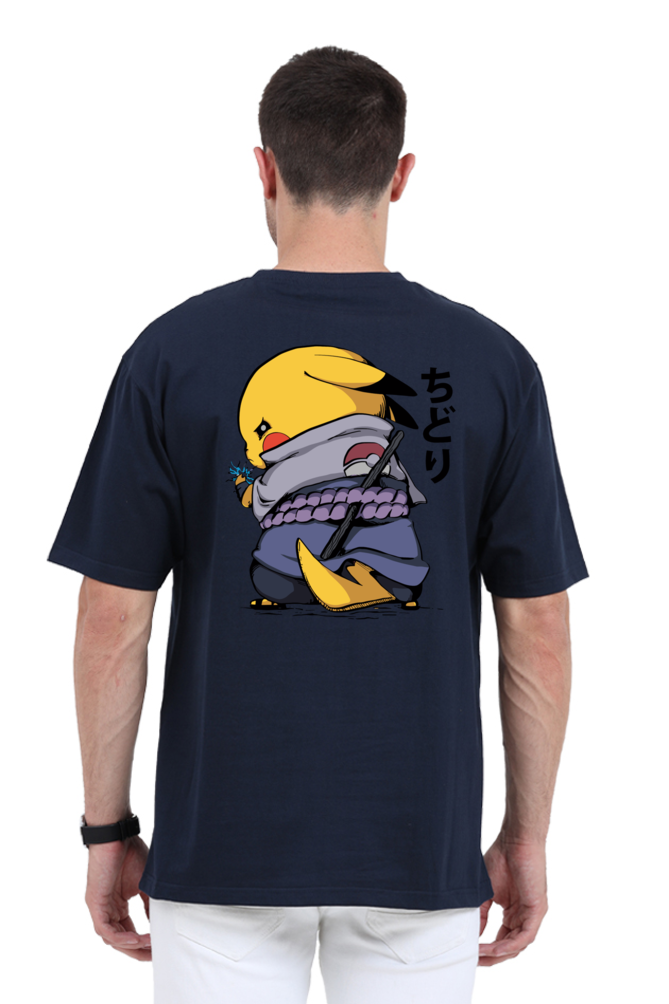 Unisex Pikachu x Sasuke Oversized T-shirt
