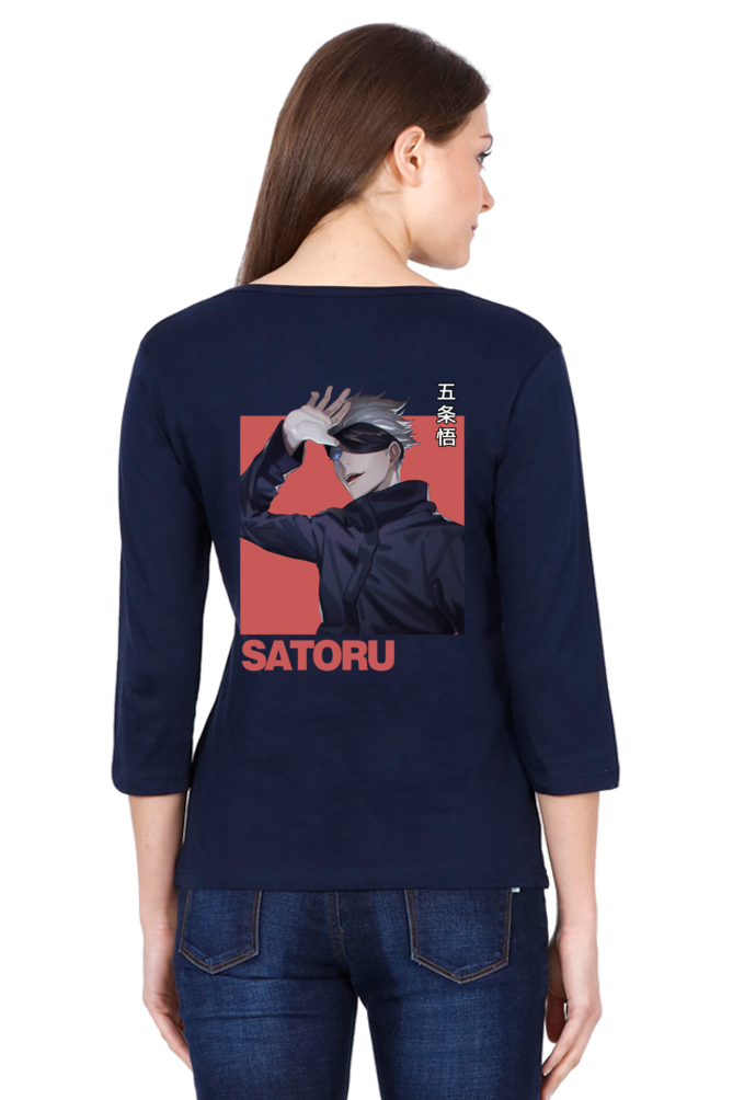 Women's Gojo Print Round Neck Full Sleeve