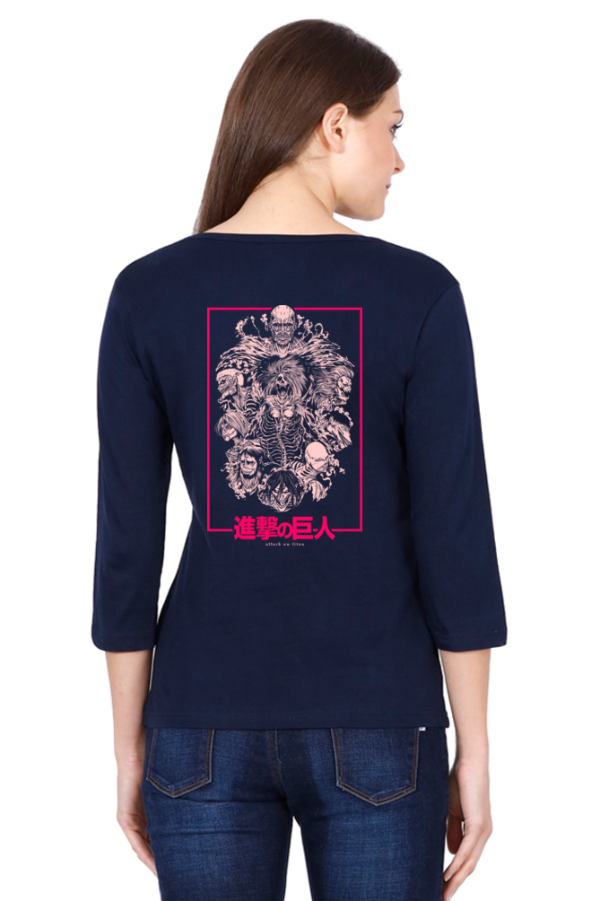 Women's Attack on Titan Round Neck Full Sleeve