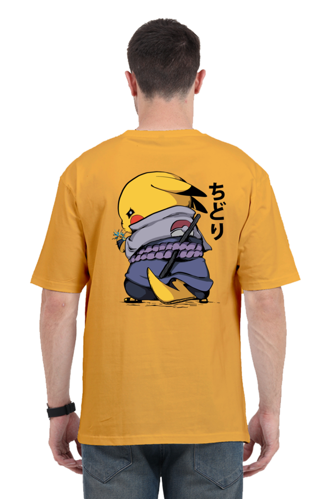 Unisex Pikachu x Sasuke Oversized T-shirt